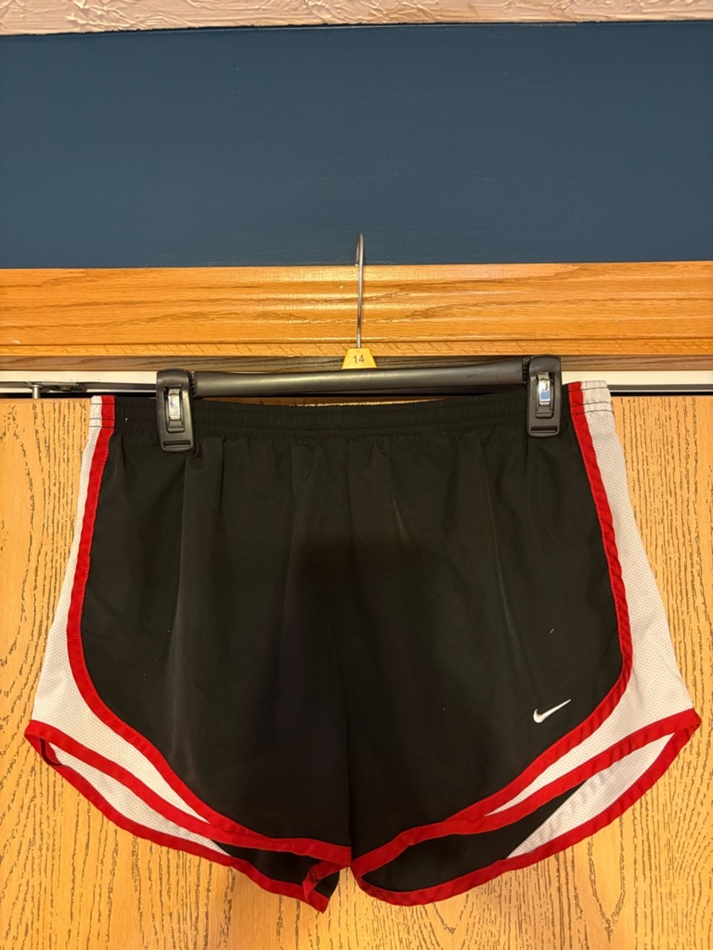 Nike DriFit Black/Red/Gray Run Shorts EUC